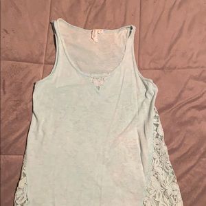 Tank top with lace back